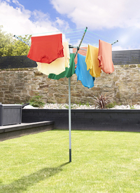 Outdoor 4 Arm Rotary Clothes Dryer with 