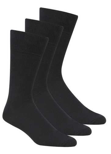 Gentle Grip Black Socks 