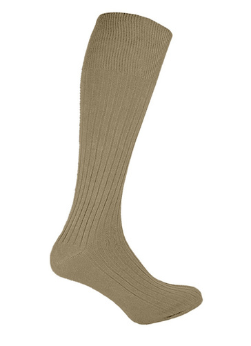 Calf Length Brown Socks 