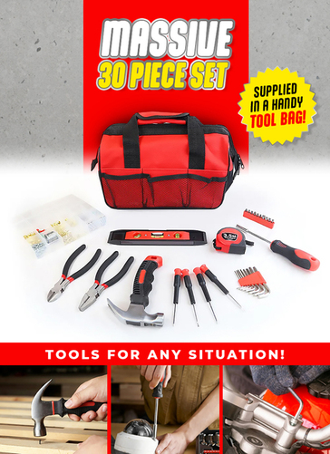 30 Piece Assortment Diy Tool Kit