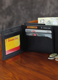 Tri-Fold RFID Leather Wallet