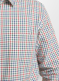 Red & Green Tattersall Check L/S Shirt 