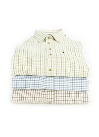 100% Cotton Tattersall Long Sleeve Shirt 