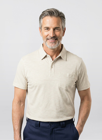 Marl Tipped Classic Polo Shirt Marl Tipped Classic Polo Shirt