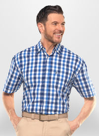 Holkham Short Sleeve Checked Shirt 