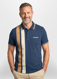Lambretta Vertical Striped Polo Shirt 