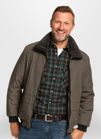 Warm Padded Jack with Sherpa Fleece Coll 