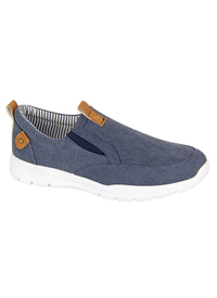 Twin Gusset Casual Slip On Canvas 