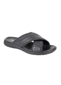 Leather and Suede Crossover Mule Sandals Leather and Suede Crossover Mule Sandals