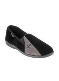 Dunlop Twin Gusset Velour Slippers Dunlop Twin Gusset Velour Slippers