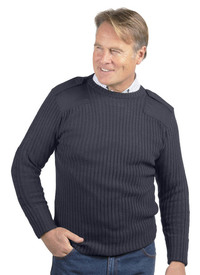 FISHERMAN RIB CREW NECK JUMPER 