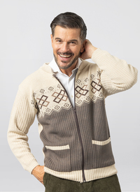 Marl Knit Zip Front Cardigan Marl Knit Zip Front Cardigan