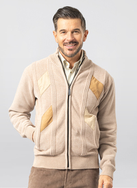 Chenille Fleece Lined Zip Cardigan Chenille Fleece Lined Zip Cardigan