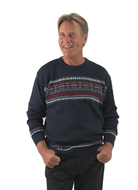 STRATFORD VINTAGE JACQUARD CREW SWEATER 