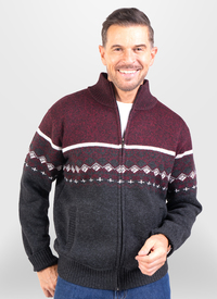 Norfolk Fleece Lined Jacquard Zipper 