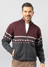 Norfolk Fleece-Lined Jacquard Zipper Norfolk Fleece-Lined Jacquard Zipper