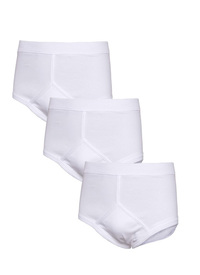 Pack of 3 Men�s White Cotton Briefs 