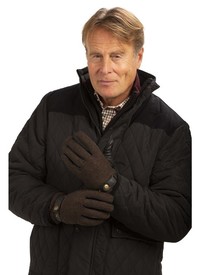 100% GENUINE LEATHER AND TWEED GLOVES 