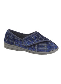 WASHABLE TOUCH FASTEN SLIPPER 