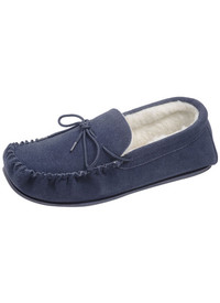 Wool Mix Thermal Lining Moccasin Slipper Wool Mix Thermal Lining Moccasin Slipper