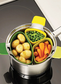 3Pc Steaming Pods with Pan
