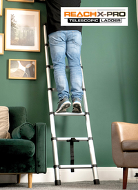 2m Aluminium Strong Reach - X - Pro Telescopic Ladder