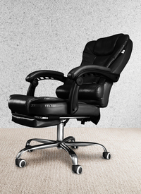 First Class Office Recliner and Footstool