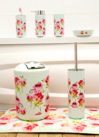 7pc English Rose Bath Set
