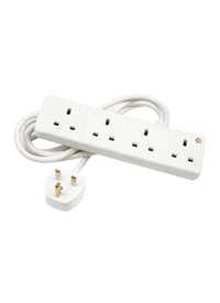EXTENSION LEADS 4 WAY UK POWER SOCKETS 