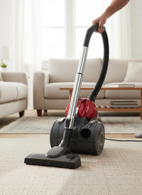 800w Bagless Corded Cyclone Vacuum - Red 800w Bagless Corded Cyclone Vacuum - Red