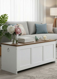 Rustic Storage Bench Blanket Box 100cm Rustic Storage Bench Blanket Box 100cm