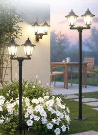 3-in-1 Solar Double Security Garden Light 3-in-1 Solar Double Security Garden Light