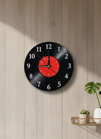 Vinyl Record Design Flat Wall Clock Vinyl Record Design Flat Wall Clock