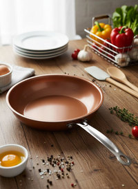 Copper Frying Pan with Non-Stick Ceramic Coat