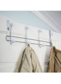 OVER DOOR STORAGE WITH 4 HOOKS 