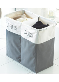 FOLDING 'LIGHTS & DARKS' LAUNDRY SORTER 