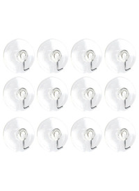 12 PACK SUCTION HOOKS 