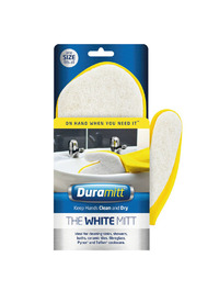 WHITE CLEANING MITT 