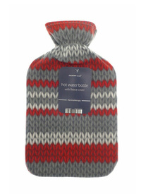 FLEECE LINED HOT WATER BOTTLE FLEECE LINED HOT WATER BOTTLE