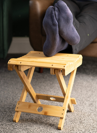 FOLDABLE BAMBOO FOOTSTOOL