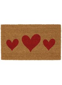 HEART LATEX COIR DOORMAT 