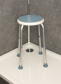 Bath Stool with Rotating Seat