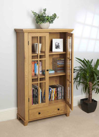 Display Media Cabinet with Drawer 