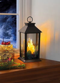 Battery Operated Lantern with 3 Candles