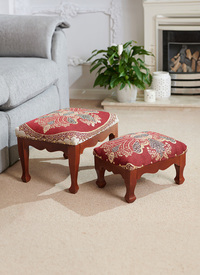 Traditional His & Hers Footstools