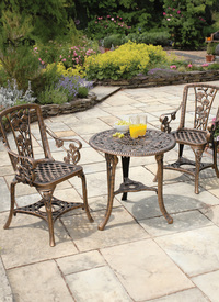 3 Piece Rose Armchair Patio Set 