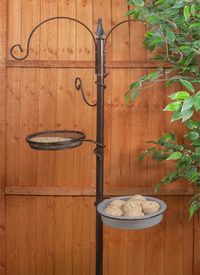 Bird Care Station with Feeder and Bath