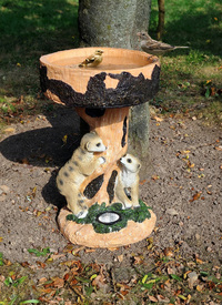 Meerkat Solar Bird Bath