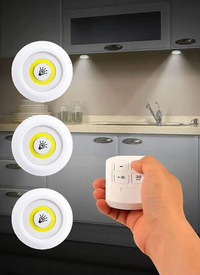 Remote Control LED Light Set 3pk