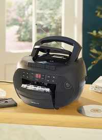 Traditional CD and Cassette Player